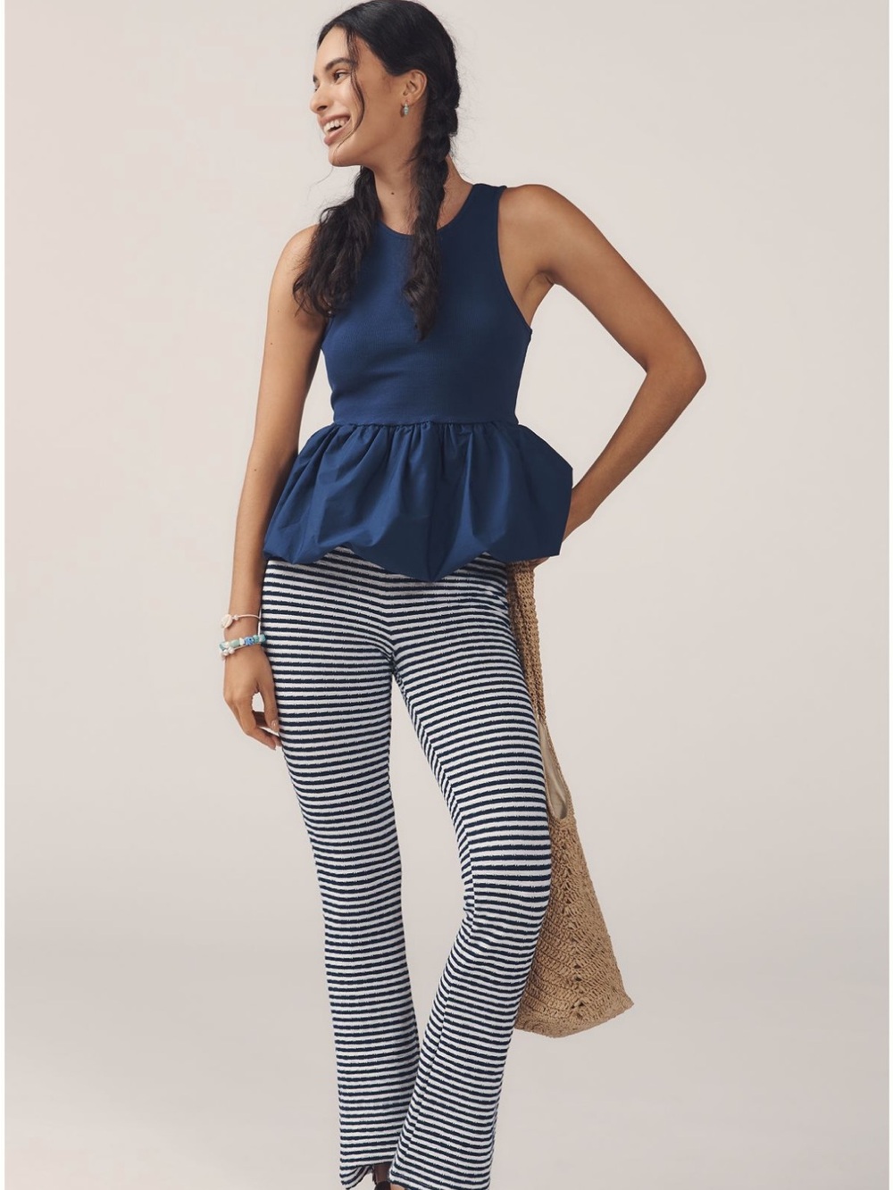 Maeve - Bubble Peplum Tank